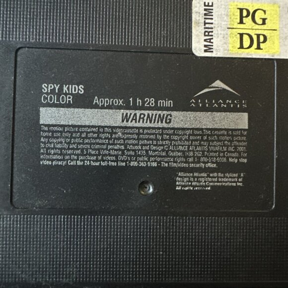 Spy Kids VHS tape 2001 - Picture 5 of 5